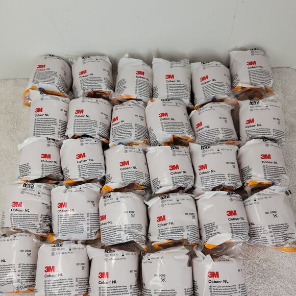 3M Coban Self Adherent Tan Wrap Lot of 29 Wound Care Bandage Bandages Medical - Picture 2 of 5